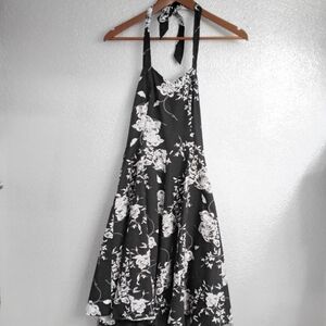 Hearts & Roses Women's Floral Halter Dress With Tulle    Size 6
